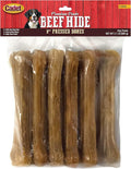 Cadet Premium Grade Pressed Beef Hide Bones, Long Lasting Rawhide Dog Chews, 8 Inch (6 Count)