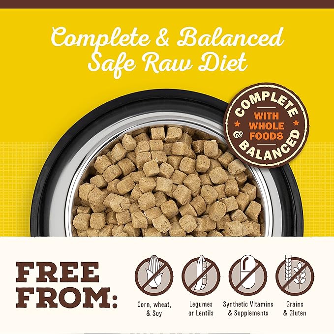 Primal Freeze Dried Puppy Dog Food, Pronto Mini Nuggets; Scoop & Serve, Complete & Balanced Meal; Also Use As Topper or Treat; Premium, Healthy, Grain Free, High Protein Raw Dog Food 25 oz (Pack of 2)