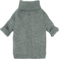 Fitwarm Dog Turtleneck Sweater, Thermal Knitted Pet Coat, Dog Winter Clothes for Small Dogs, Cat Apparel, Heather Grey, Medium