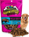 Wild Meadow Farms Classic Wild Boar Dog Minis - Soft Jerky Training Treats for Dogs, Grain-Free, All-Natural & Perfectly Sized for Training, High-Value Rewards in a Convenient 3.5 Ounce Pouch