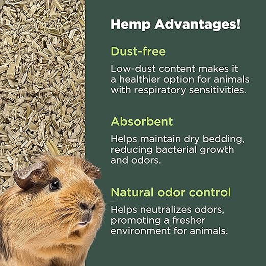 Hemp Nesting Fiber - 25 lb Chicken Nest Box Pad Hemp Fiber Fill - Absorbent DUST Free- Egg Laying Chickens coop, Horse stall, Rabbit, Reptile, Hamster, Cage Fibre, FiberFill Washable - Grown in USA