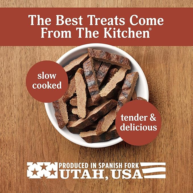 Milo's Kitchen Homestyle Dog Treats, Steak Grillers, 10 Ounce, High Protein, No Artificial Flavors