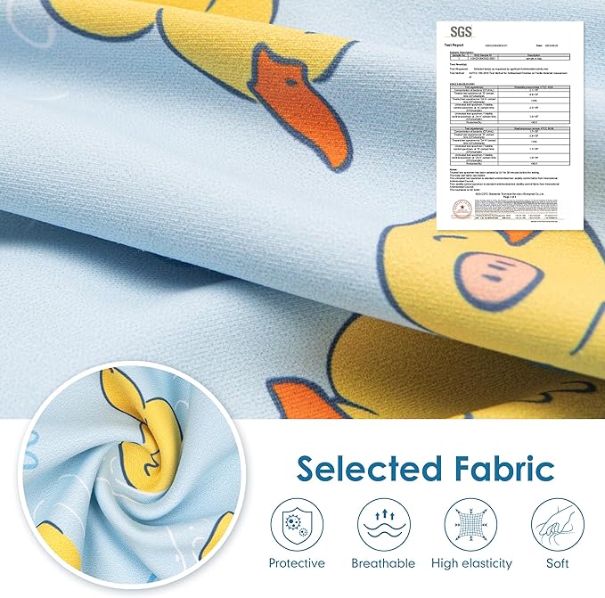 cyeollo Recovery Suit for Dogs Surgery Suit Female Spay Soft Pet Onesie Bodysuit Male Dog Neuter, Small Medium Dogs Surgical Recovery Shirt, Yellow Duck, L