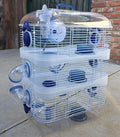 Acrylic Clear Expandable and Customizable 3-Solid Floor Levels Habitat Syrian Hamster Rodent Gerbil Mouse Mice Cage Transparent