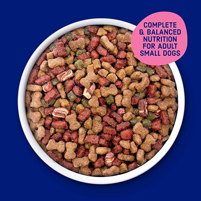 Kibbles 'n Bits Mini Bits Small Breed Dry Dog Food, Savory Bacon & Steak Flavor for Adult Dogs, 3.5 lb. Bag