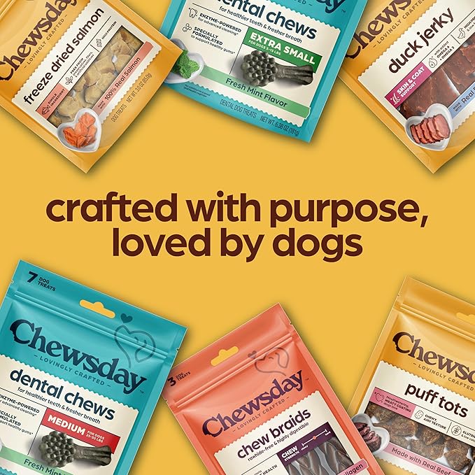 Chewsday Tots Dog Treats, Made with Real Chicken, 7.5oz
