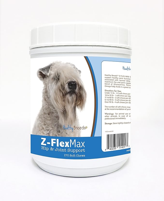Healthy Breeds Soft Coated Wheaten Terrier Z-Flex Max Hip and Joint Soft Chews 170 Count