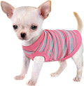 Elevate Your Pet's Comfort and Fashion: Premium 100% Cotton Rib Dog Shirt Vest for Small Breeds Like Chihuahuas, Yorkies, and Puppies .Year-Round Style with Tank-Style Puppy Attire Pink X-Large