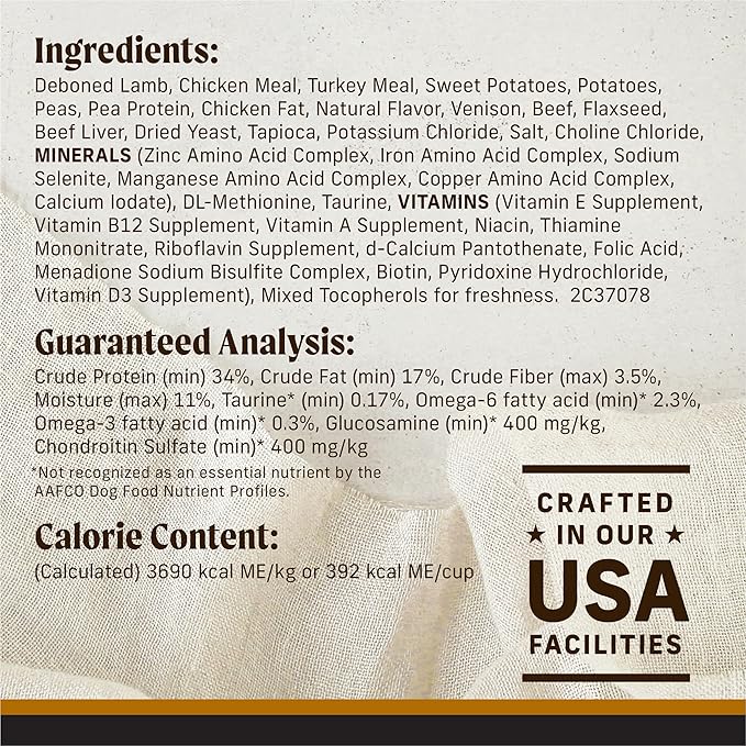 Merrick Backcountry Grain Free Dry Adult Dog Food, Kibble with Freeze Dried Raw Pieces, Big Game Recipe - 20.0 lb. Bag