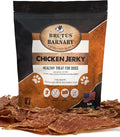 BRUTUS & BARNABY Chicken Jerky Dog Treats- Dehydrated Crunchy USA Premium Fillets, Grain-Free, Preservative-Free, No Fillers. All Natural Chicken Strips are Great for Dogs and Cats (10oz)