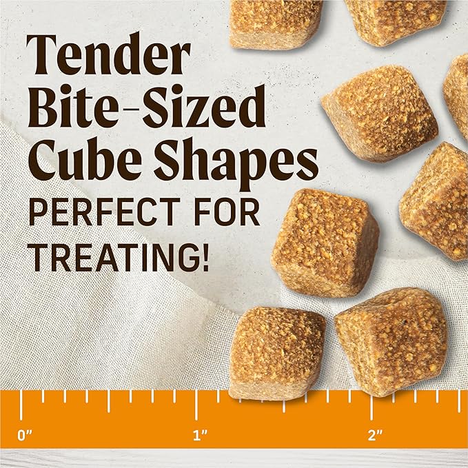 Healthy Bites Grain Free Dog Treats, Soft Treats with Bone Broth for Dogs, Chicken and Bone Broth Recipe - 6 oz. Pouch
