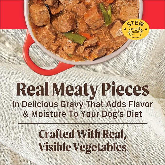 Merrick Grain Free Wet Dog Food, Cowboy Cookout Recipe With Real Deboned Beef, Canned Adult Dog Food, 12.7 oz. Can