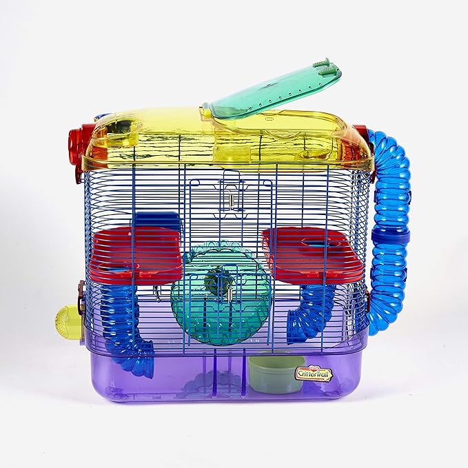 Kaytee CritterTrail Two Level Habitat for Pet Dwarf Hamsters, Gerbils or Mice