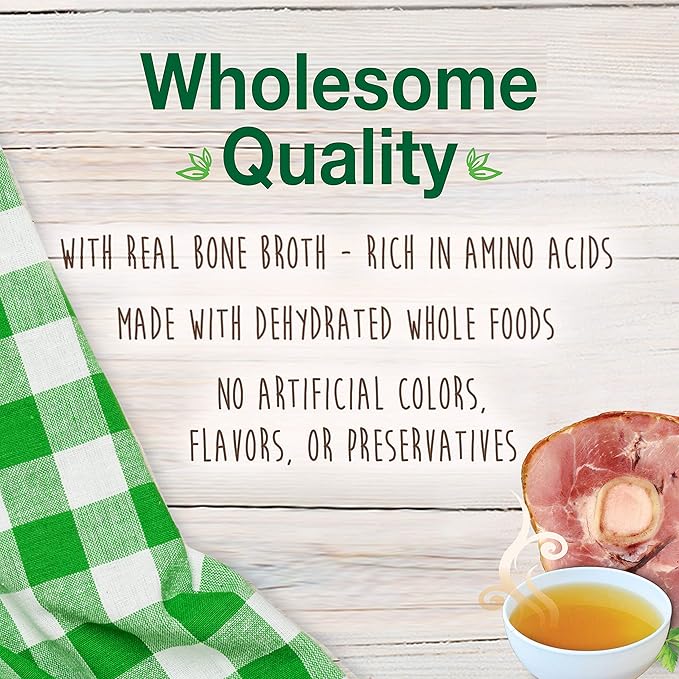 Nylabone Healthy Edibles Broth Bone Natural Dog Chews Long Lasting Treats Ham Flavor Large/Giant - Up to 50 lbs. (1 Count) (Pack of 2)