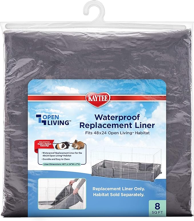 Kaytee Open Living Pet Guinea Pig or Rabbit Habitat Replacement Liner 48" x 24"