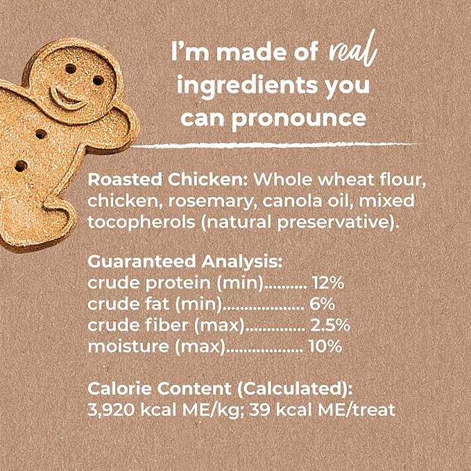 Buddy Biscuits Oven Baked Healthy Dog Treats, Crunchy, Whole Grain and Baked in The USA, 16 oz, 6 Pack