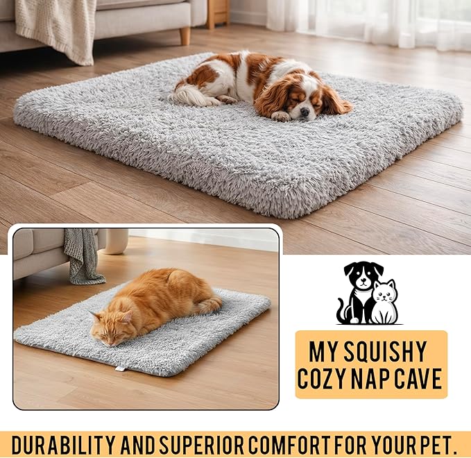 Dog Bed with Removable Cover, Orthopedic Dog Bed (Medium) - Premium Quality, Washable & Portable,Multiple Sizes, Stylish Design, Removable Cover, Size(19.68 x 15.74 X 2) inch