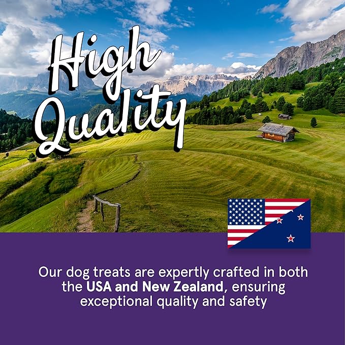 TRMC Real Meat Dog Treats - 12oz Bag of Bite-Sized Air-Dried Lamb & Liver Jerky for Dogs - Grain-Free Jerky Dog Treats Made up of 95% Free-Range, Grass Fed Lamb - All-Natural Dog Treats