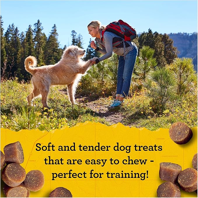 Zuke's Mini Naturals Tender Mini Bites Training Dog Treat Variety Pack, 1 Chicken Recipe, 1 Peanut Butter & Oats Recipe, 16-Ounce Resealable Pouch (2 CT)