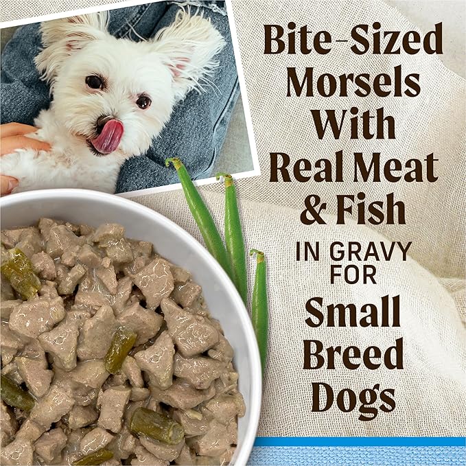 Merrick Lil’ Plates Premium Grain Free Natural Wet Dog Food For Small Dogs Surfin' And Turfin' Supper In Gravy - (Pack of 12) 3.5 oz. Tubs