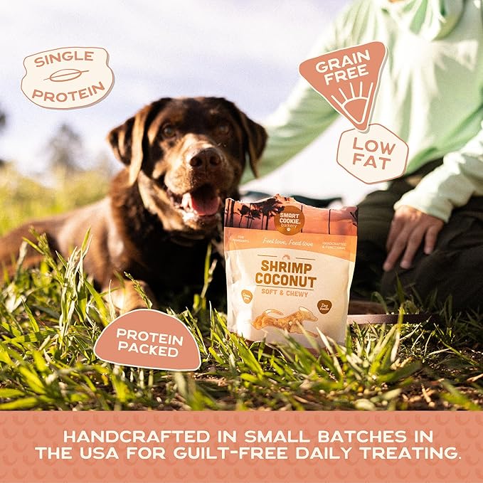 Smart Cookie All Natural Soft Dog Treats - 5 Flavor Variety Pack (5oz Each) - Healthy Dog Treats for Dogs & Puppies with Allergies, Sensitive Stomachs - Chewy, Grain Free, Made in USA