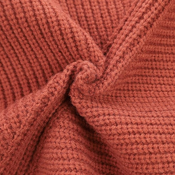 Fitwarm Thermal Knitted Dog Sweater Doggy Winter Coat Pet Clothes Doggie Turtleneck Jacket Puppy Outfits Cat Sweatsuit Red Large