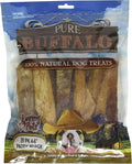 Loving Pets Pure Buffalo 6-Inch Backstrap Tendon Dog Treat, 20-Pack