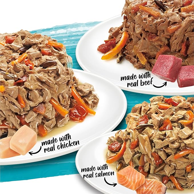 Beneful Purina Small Breed Wet Dog Food Variety Pack,IncrediBites with Real Beef,Chicken and Salmon - 3 Oz. Cans,(Pack of 60)