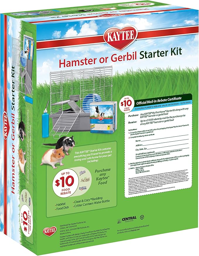 Kaytee My First Home Starter Kit Habitat for Pet Hamsters or Gerbils