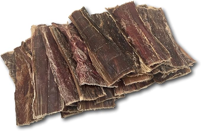 Top Dog Chews 10"- 12" All Natural Beef Esophagus Jerky, 30-Pack – Free Range Beef Gullet Jerky Dental Treats for Dogs, Single-Ingredient Dog Treats for Small, Medium & Large Dogs