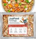 JustFoodForDogs Frozen Fresh Dog Food, Complete Meal or Dog Food Topper, Beef & Russet Potato Human Grade Dog Food Recipe, 72 oz (Pack of 7)