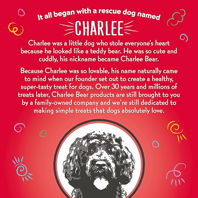 Charlee Bear Original Dog Treats, Cheese and Egg, 6 oz (Pack of 2)