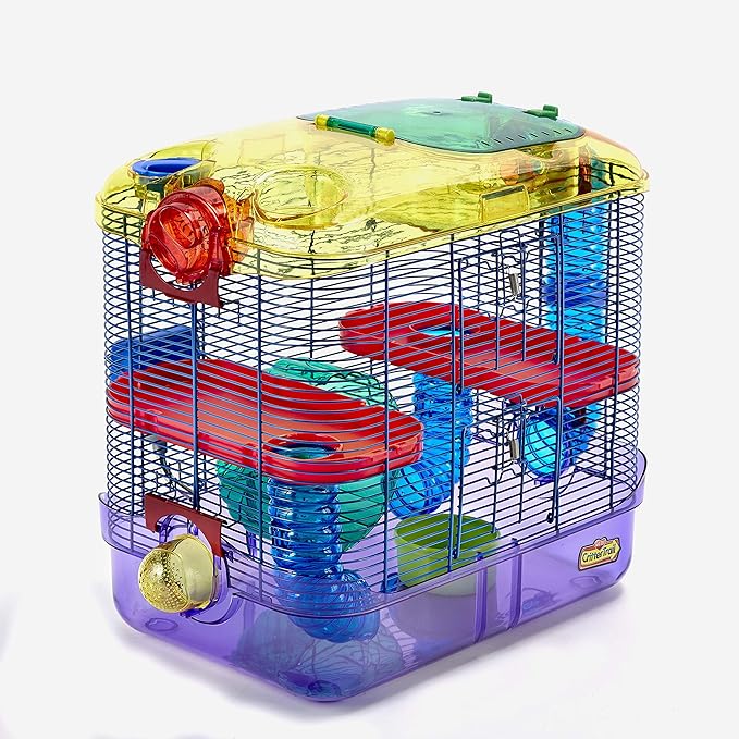 Kaytee CritterTrail Two Level Habitat for Pet Dwarf Hamsters, Gerbils or Mice
