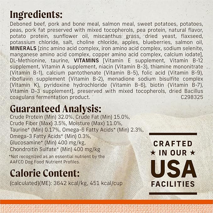 Merrick Lil’ Plates Premium Grain Free Dry Dog Food For Small Dogs, Real Texas Beef And Sweet Potato Kibble - 20.0 lb. Bag