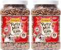 Friskies Purina Natural Cat Treats Party Mix Natural YUMS with Real Salmon and Added Vitamins, Minerals and Nutrients - 20 Oz. Canister (Pack of 2)
