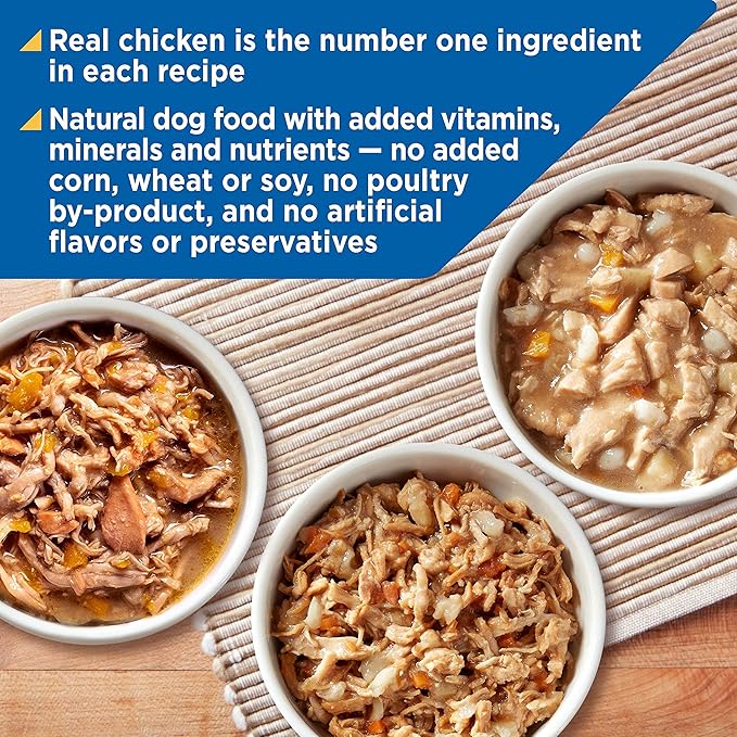 Nature's Recipe Wet Dog Food, Variety Pack, 2.75 Ounce Cup (Pack of 12) - Packaging may vary