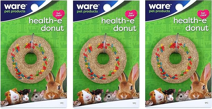 3 Pack of Health-E Donut Small Animal Chews