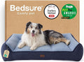 Bedsure SupportMax™ XL Orthopedic Dog Beds Large Sized Dog - As Seen on TV Extra Thick Supportive Dogs Couch with Waterproof Washable Cover, Extra Large Comfort Pet Sofa with Soft Sherpa, Navy, 42"