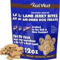 TRMC Real Meat Dog Treats - Three 12oz Bag of Bite-Sized Air-Dried Lamb Jerky for Dogs - Grain-Free Jerky Dog Treats Made up of 95% Quality, Free-Range, Grass Fed Lamb - All-Natural Dog Treats