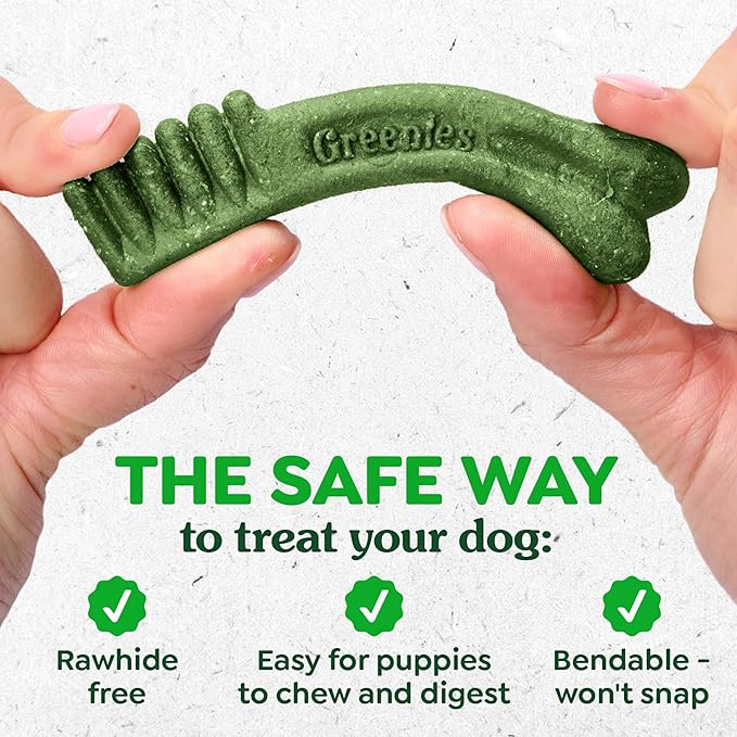 Greenies Veterinarian-Recommended Natural Dental Puppy Treats Petite Size, Dental Treats for Dogs, 12 oz. Pack, 20 Count