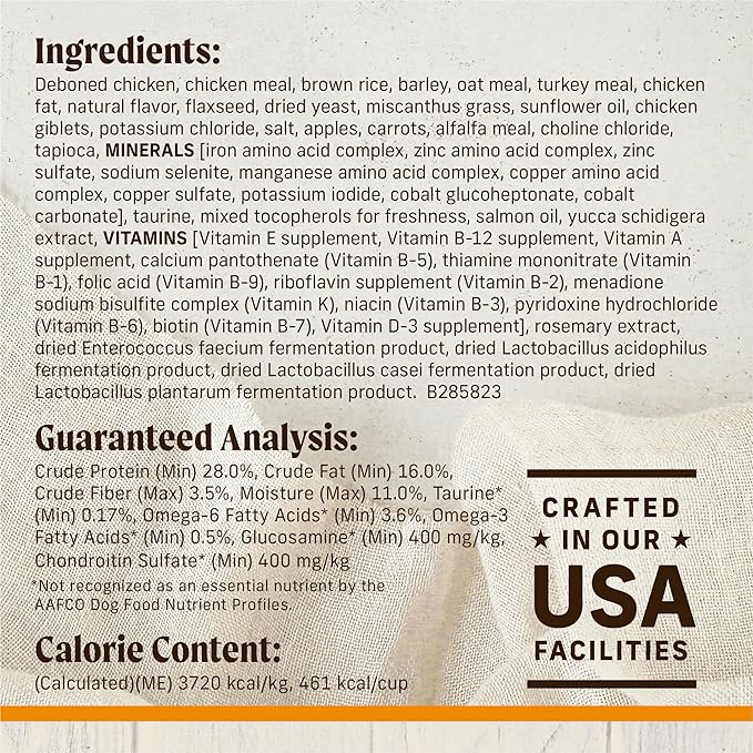 Merrick Healthy Grains Freeze Dried Raw Coated Kibble, Natural High Protein Dog Food, Chicken and Brown Rice - 10.0 lb. Bag