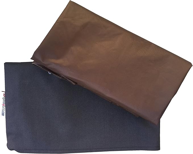 Dogbed4less 2 Pack Cooling Memory Foam Dog Bed for Small to Medium Pet with Waterproof Internal Cover, Oxford After Dark 34X27X3 Inches