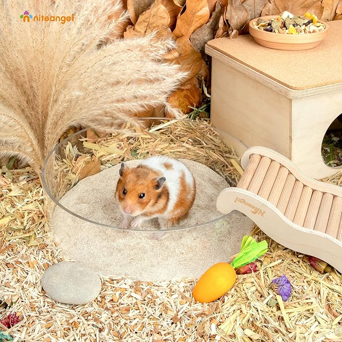 Niteangel Hamster Desert Bath Sand | No-Dust Bath or Potty Litter Sand for Hamster Chinchillas Gerbil Mice Degu or Other Small Pets