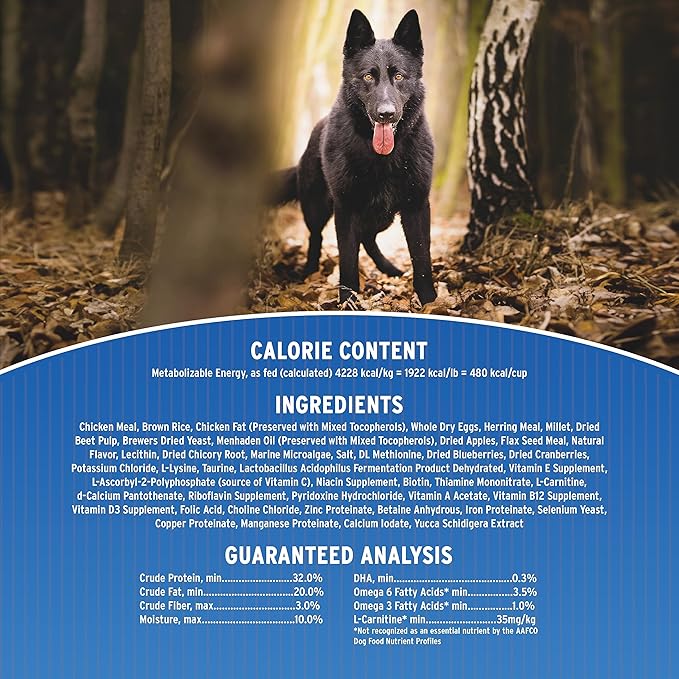 Annamaet Original Ultra Formula Dry Dog Food, 32% Protein (Chicken & Brown Rice), 25-lb Bag