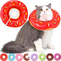 Hpetppy Cat Cone Collar Soft, Cat Recovery Collar for Wound Healing Cute Kitten Donut Adjustable Pet Cones to Stop Licking Comfortable Lightweight Neck Elizabethan Collars for Kittens After Surgery