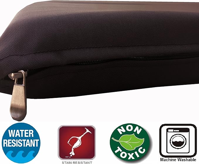 Dogbed4less Memory Foam Dog Bed for Small to Medium Large Pet with Waterproof Internal Cover, Oxford After Dark 34X27X3 Inches