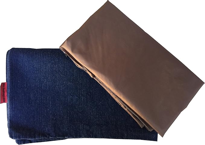 Dogbed4less Gel Memory Foam Dog Bed for Small to Medium Large Pet with Waterproof Internal Cover, Denim Blue External Cover 34X27X3 Inches
