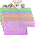 SmoothNovelty 5 Pcs Waterproof Guinea Pig Blankets Washable Small Animal Pee Pad Pet Blanket Sleep Bedding Mats Absorbent Guinea Pig Cage Liner Reusable Pet Sleep Pad(Colorful,18" X 24",Classic)