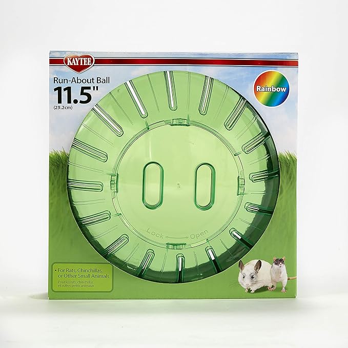 Kaytee 11.5" Assorted Color Run-About Exercise Ball For Pet Rats & Chinchillas