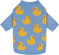 Fitwarm Funny Duck Dog Sweater, Thermal Dog Winter Clothes for Small Dogs Boy Girl, Pet Outfit, Blue, Yellow, Large
